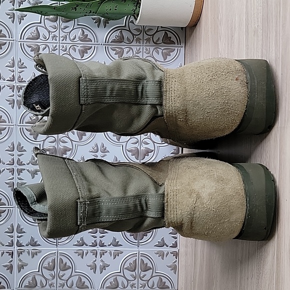 McRae Footwear Mens Gore-Tex Military Combat Boot Olive Green Size 12.5 WIDE - Picture 9 of 12